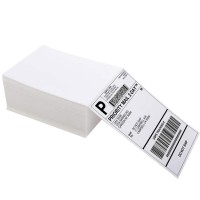 A6 Sticker Fan Fold Labels Direct Thermal Paper Label